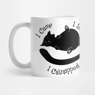 I Came I Saw Catnapped Cute Cat Mug